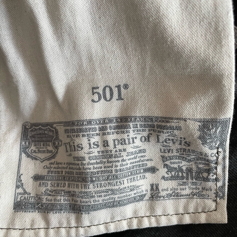 Levi's 501 30x34 black Men's Jeans - Picture 4 of 5